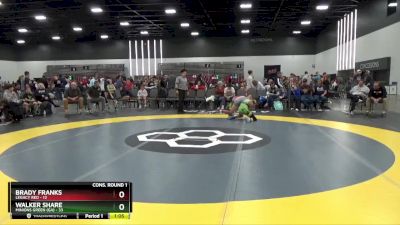 129 lbs Semis & 1st Wrestleback (8 Team) - Walker Share, Minions Green (GA) vs Brady Franks, Legacy Red