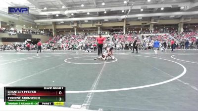 79 lbs Champ. Round 2 - Brantley Pfeifer, Hill City vs Tyreese Atkinson Iii, Team Of Hard Knox