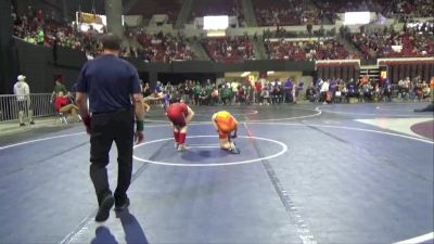 127 lbs Champ. Round 1 - Clayton Cox, Powell Wrestling Club vs Cadyn Henrichs, Lockwood Wrestling Club