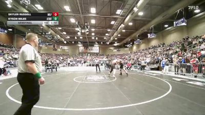 1A 285 lbs Semifinal - Kyson Miles, Altamont vs Skyler Russell, Milford