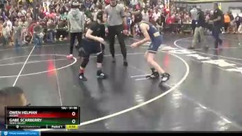 91 lbs Quarterfinal - Gabe Scarberry, Teays Valley vs Owen Helman, Ascent