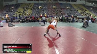 141 lbs Round 1 (16 Team) - Gabe Mortensen, UMary vs Josh Taylor, Central Oklahoma