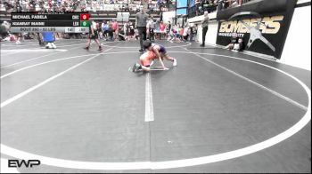 52 lbs Consi Of 8 #2 - Michael Fabela, Chickasha Youth Wrestling vs KianRay Maine, Lexington Wrestling Club
