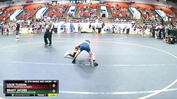 60 lbs Semifinal - Brady Jacobs, Michigan West Wrestling Club vs Louie Tuason, Region Wrestling Academy