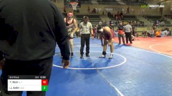 285 lbs 3rd Place - Tyler Rich, Elite Wrestling Academy vs Jacob Azlin, Tulsa Blue-T Panthers