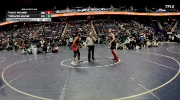 2A 144 lbs Champ. Round 1 - Spencer Moore, Wheatmore vs Jazay Millner, John M. Morehead High School