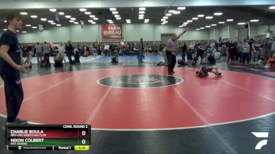 53 lbs Cons. Round 2 - Charlie Boula, Red Lion Wrestling Club vs Nixon Colbert, Mat Sharks