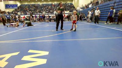 43-46 lbs Rr Rnd 3 - Miles Steiner, Mustang Bronco Wrestling Club vs Larry Morgan, Carl Albert