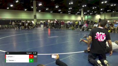 145 lbs Round 4 (6 Team) - Iy`Jah Grant, Charlie`s Angels-IL Pnk vs Lillian Towne, FC Boom Squad