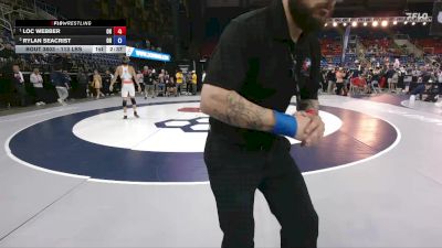 113 lbs Semis - Loc Webber, OH vs Rylan Seacrist, OH