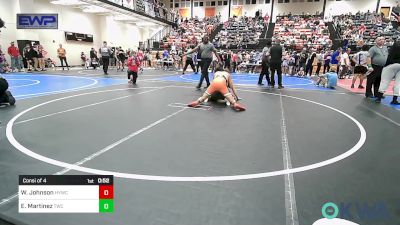 140 lbs Consi Of 4 - Weston Johnson, Hilldale Youth Wrestling Club vs Eric Martinez, Tahlequah Wrestling Club