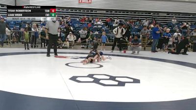 45 lbs Champ. Rd Of 16 - Liam Webb, Carroll Wrestling Club vs Titan Robertson, Toss Em Up Wrestling Academy