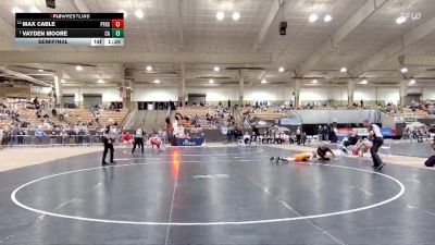 A 144 lbs Semifinal - Vayden Moore, Cascade High School vs Max Cable, Pigeon Forge High School