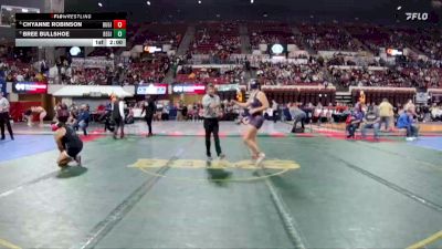 G - 235 lbs Champ. Round 1 - Chyanne Robinson, Butte Girls vs Bree Bullshoe, Belgrade Girls