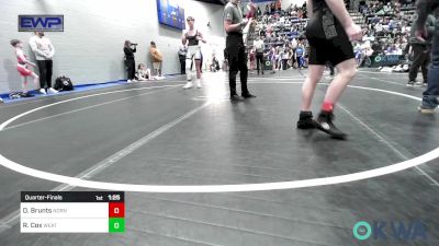 132 lbs Quarterfinal - Devin Brunts, Norman North vs Ralfie Cox, Weatherford Youth Wrestling