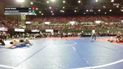 158 lbs Quarterfinal - Kayne Burke, Browning vs Waylon Ritchey, Lockwood Wrestling Club