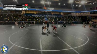 190 lbs Champ. Round 1 - Cambrie Mcloyd, Clinton vs Josephine Manuel, Iowa City High