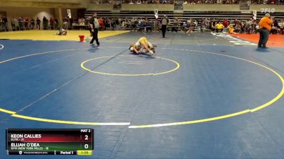 125 lbs Cons. Round 1 - Elijah O`Dea, NYM (New York Mills) vs Keon Callies, Elite