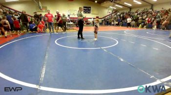 40 lbs Round Of 32 - Braxton Lantz, Cushing vs Luke Themm, Team Tulsa Wrestling Club