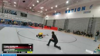 85 lbs Champ. Round 1 - Tyson Schmelzle, Camel Kids Wrestling vs Logan Rager, Sheridan Wrestling Club