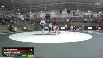 285 lbs Cons. Semi - Jackson Barnhart, McKendree vs Elijah Hinshaw, Indianapolis