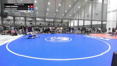 Junior Boys FS - 138 lbs Cons. Round 4 - Oden Johnson, WA vs Atheer Alwadi, WA