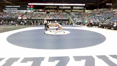 120 lbs Cons. Semi - Quentin Jackson, Lenexa-St. James Academy vs Vince Maturo, Overland Park-Blue Valley Southwest HS