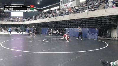 110 lbs Consi-qtrs - Christian Benevides, Warwick vs Sam Moon, Sanatoga