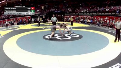 D1-144 lbs Champ. Round 1 - Hayden Cox, Moeller vs Jack DeBoe, Mentor