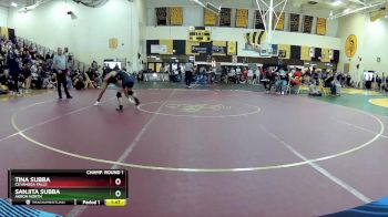 105 lbs Champ. Round 1 - Tina Subba, Cuyahoga Falls vs Sanjita Subba, Akron North