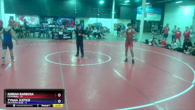 136 lbs 2nd Wrestleback (8 Team) - Adrian Barbosa, California vs Tynan Justice, Oklahoma Blue