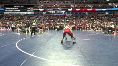 1A-150 lbs Quarterfinal - Tiernan Boots, Lisbon vs Jackson Kinnetz, Hinton