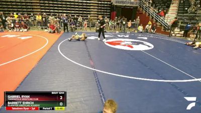 59 lbs Quarterfinal - Gabriel Ryan, Thermopolis Wrestling Club vs Barrett Ehrich, Gladiator Wrestling Academy