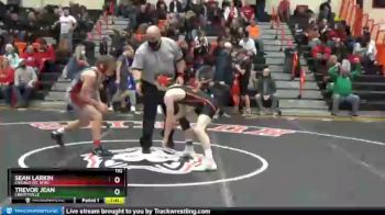 132 lbs Cons. Round 3 - Trevor Jean, LIBERTYVILLE vs Sean Larkin, Chicago (ST. RITA)
