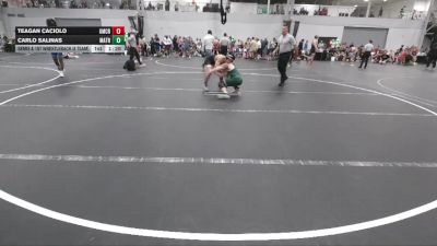 126 lbs Semis & 1st Wrestleback (8 Team) - Carlo Salinas, Mat Assassins Red vs Teagan Caciolo, Grit Mat Club Red