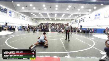 157 lbs Semifinal - Gregorio Tolentino, Church Boyz vs Alexandros Kosmitis, Servite High School