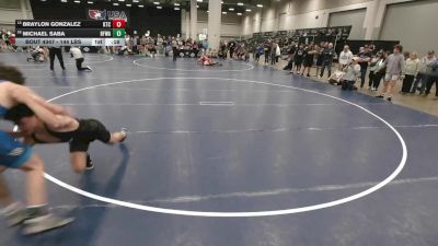 144 lbs 3rd Place Match - Braylon Gonzalez, KD Training Center vs Michael Saba, Black Fox Wrestling Academy