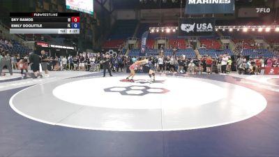 105 lbs Cons. Rd Of 16 - Sky Ramos, HI vs Emily Doolittle, FL