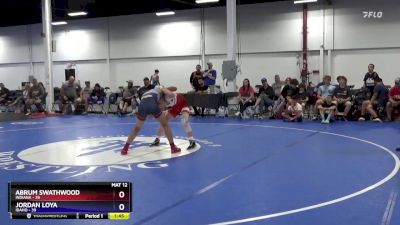 114 lbs Placement Matches (8 Team) - Abrum Swathwood, Indiana vs Jordan Loya, Idaho