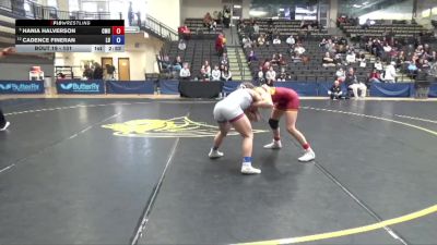 131 lbs Champ. Round 1 - Hania Halverson, Colorado Mesa University vs Cadence Fineran, Linfield University