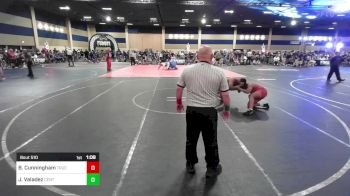 184 lbs Quarterfinal - Brisean Cunningham, Trucking & Travels vs Jesus Valadez, Center Vikings