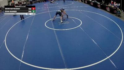 132 lbs Semis & 1st Wrestleback (8 Team) - Devin Nuttelman, York vs Evan Warner, Bennington