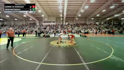 182 lbs 7th Place - Gabriel Jr. Barragan, CA vs Nevin Mattessich, NJ