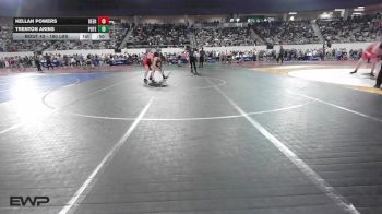 160 lbs Consi Of 16 #1 - Kellan Powers, Deer Creek Wrestling vs Trenton Akins, Poteau