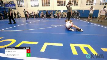 61 lbs Quarterfinal - Barrett Homer, Mustang Bronco Wrestling Club vs Laneigh Jo Cartwright, Midwest City Bombers Youth Wrestling Club