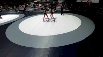 135 lbs Sophia Fodera, SDIKWA - San Diego-Imperial Kids Wrestling Association vs Khloe Furlong, CVWA - Central Valley Wrestling Association