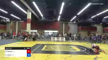 75 lbs Quarterfinal - Bella Manno, Tri State Training Center vs Carleigh Clark, Lady Outlaws