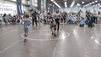 65 lbs Round 2 (3pm Friday) - Tyanna Evans, Misfits vs Sylvia Brillhart, Team VA/USA