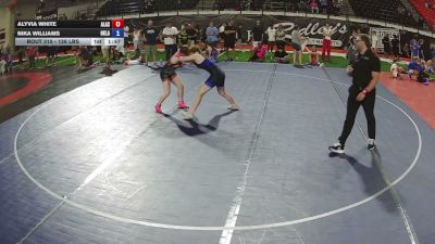 126 lbs Cons. Sub-quarters - Alyvia White, Alaska vs Nika Williams, Oklahoma