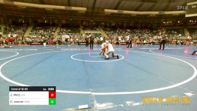 100 lbs Consi Of 16 #2 - Jace Metz, USA Mat Club vs Camden Weaver, Moen Wrestling Academy